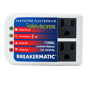 PROTECTOR ELECTRÓNICO PARA TODO TIPO DE TELEVISORES,DECODIFICADORES Y SISTEMAS DE AUDIO BREAKERMATIC