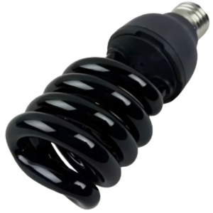 BOMBILLO AHORRO 24W 110V L/NEGRA UV