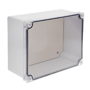 CAJA DE PASO HERMÉTICA C/TAPA TRANSPARENTE 17x22x10 CILES