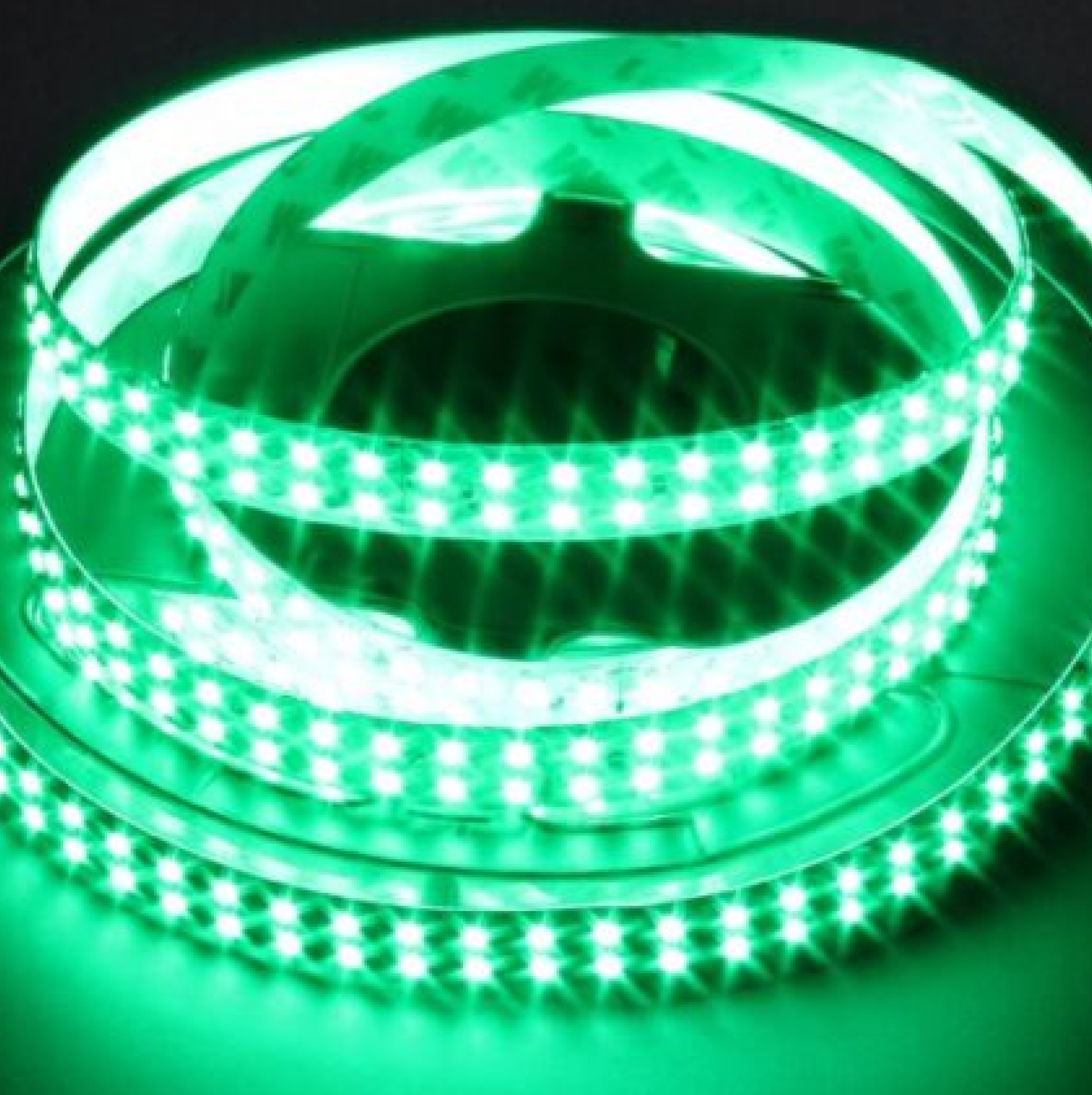 REGLETA LED 110V 1M VERDE DOBLE CARRIL
