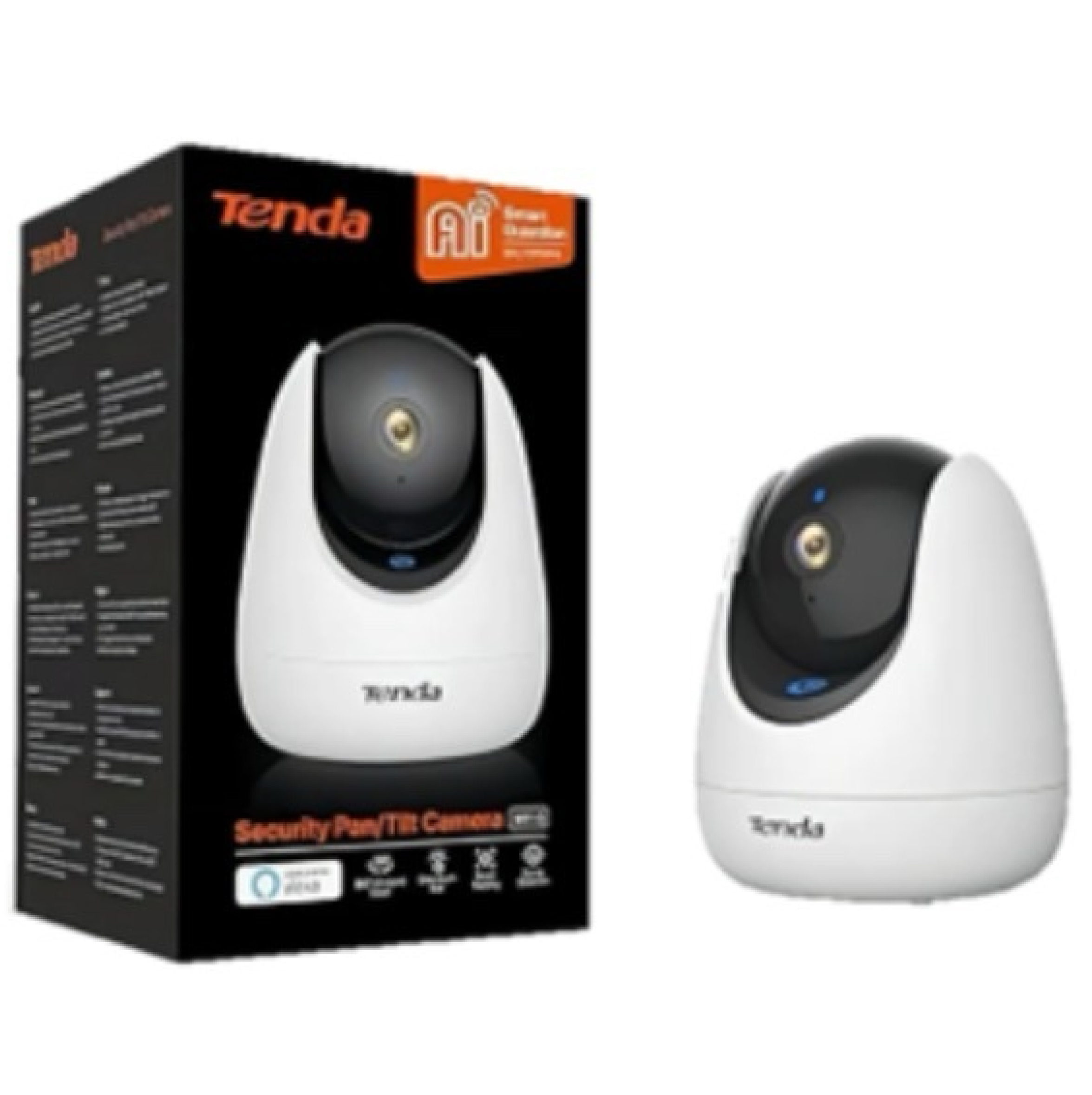 CÁMARA DE SEGURIDAD INALÁMBRICA WIFI ROBÓTICA- TENDA CP3 COLOR BLANCO - Imagen 2