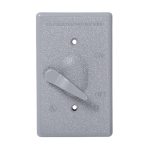 TAPA INTEMPERIE PARA INTERRUPTOR LEVITON WM1S-GY