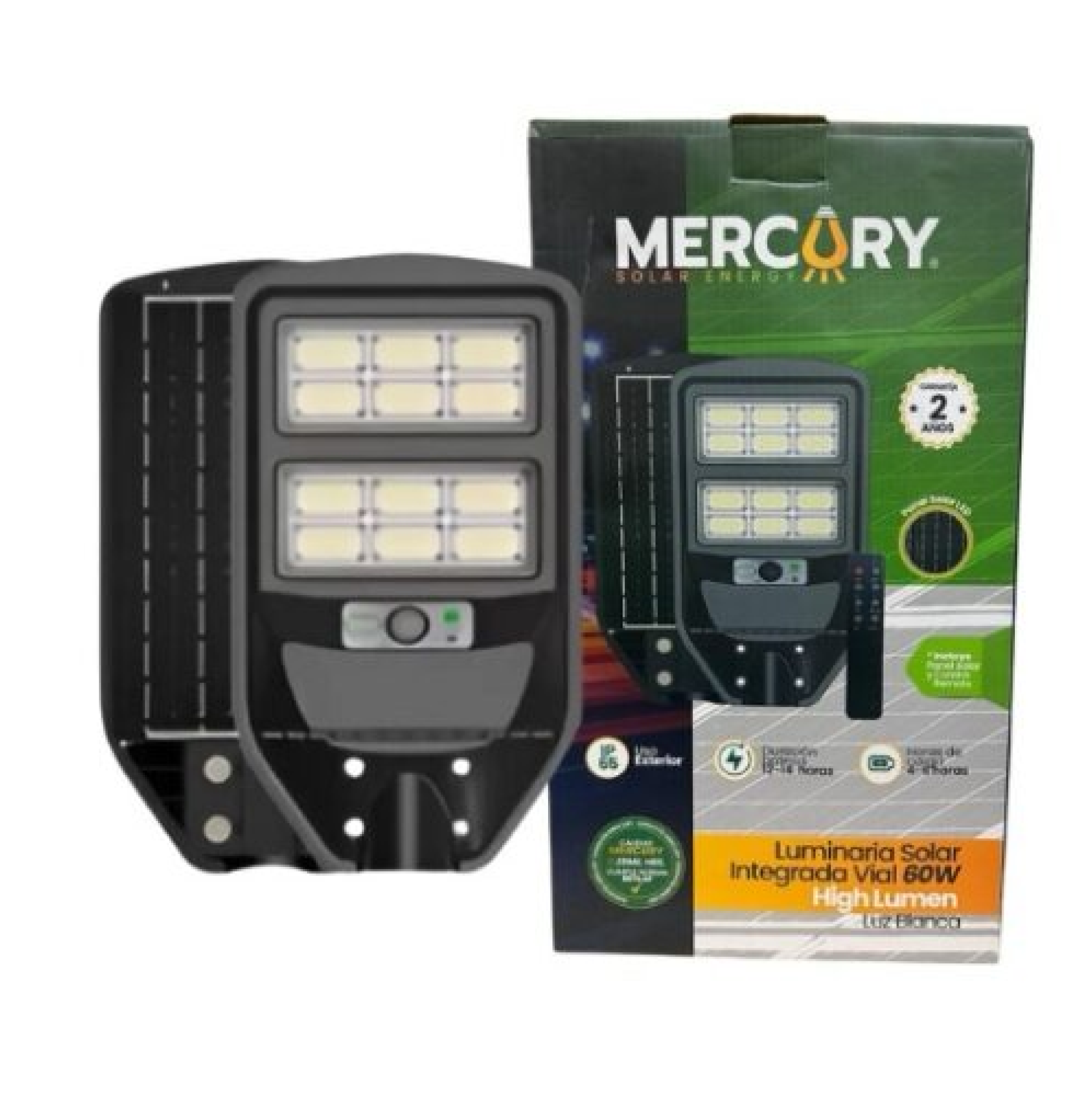 LUMINARIA SOLAR INTEGRADA VIAL 60W- MERCURY