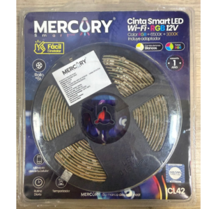 CINTA LED SMART WIFI RGB + 6500K + 3000K C/CONTROL  12V ROLLO 5M REF ICL42 MERCURY