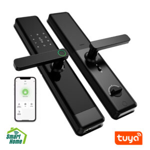 Cerradura Inteligente Pantalla Tactil Para Entrada Principal Wifi Color Negro Oita X7
