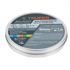 DISCO CORTE METAL 4 1/2 1mm SABLE TRUPER