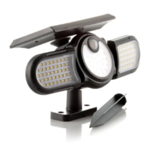 APLIQUE LED PARED 2.5W 3000K C/SENSOR SOLAR M2 NEGRO IP44 MERCURY REF ISL25