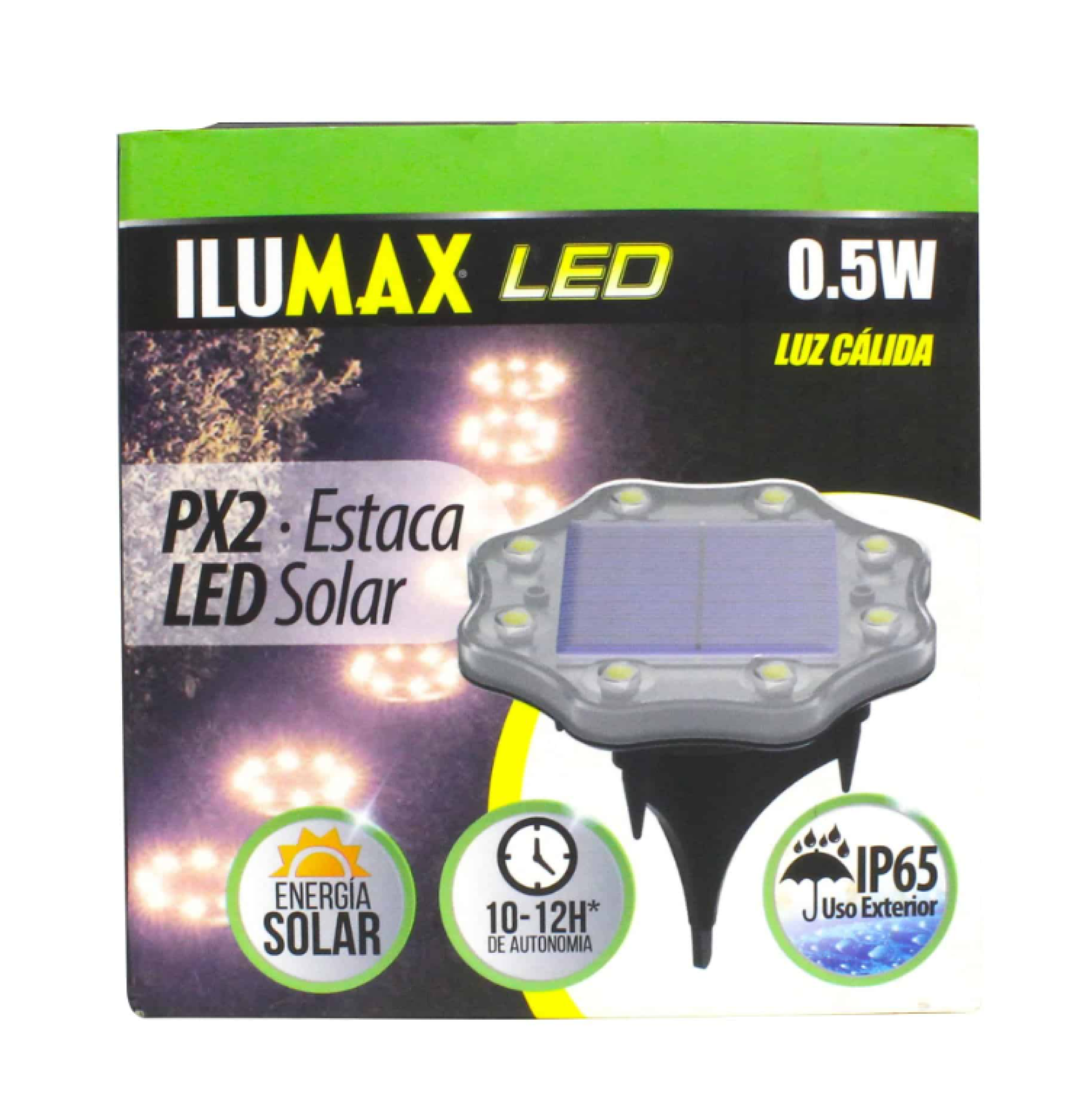 BALA LED DE PISO SOLAR 0,5W 3000K X2 REF 1958 ILUMAX - Imagen 2