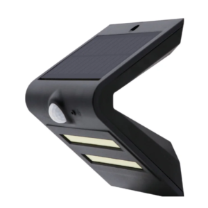 APLIQUE SOLAR 02W 6500K C/SENSOR IP65 LUXURY BLACK MERCURY REF ISL28