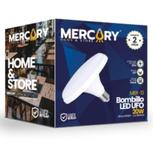 BOMBILLO LED 20W 6500K E27 PLANO UFO MERCURY IBL52