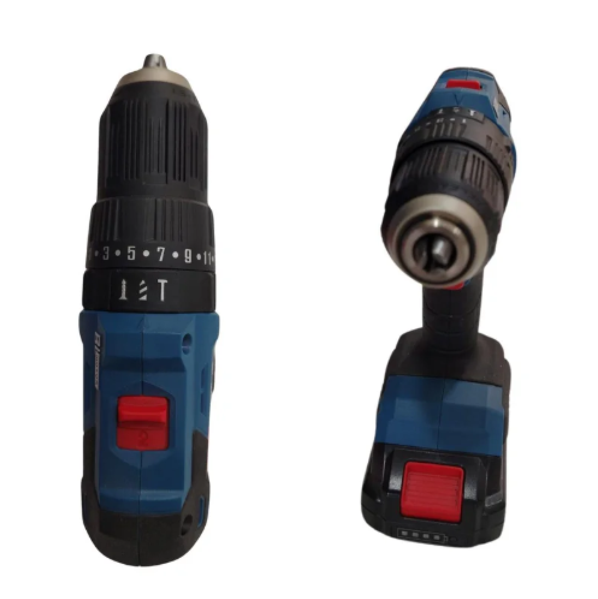 TALADRO INALAMBRICO PERCUTOR ATORNILLADOR 3/8" 12V 2 BATERIA 2Ah 1 CARGADOR DONG CHENG DCJZ1202I - Imagen 3