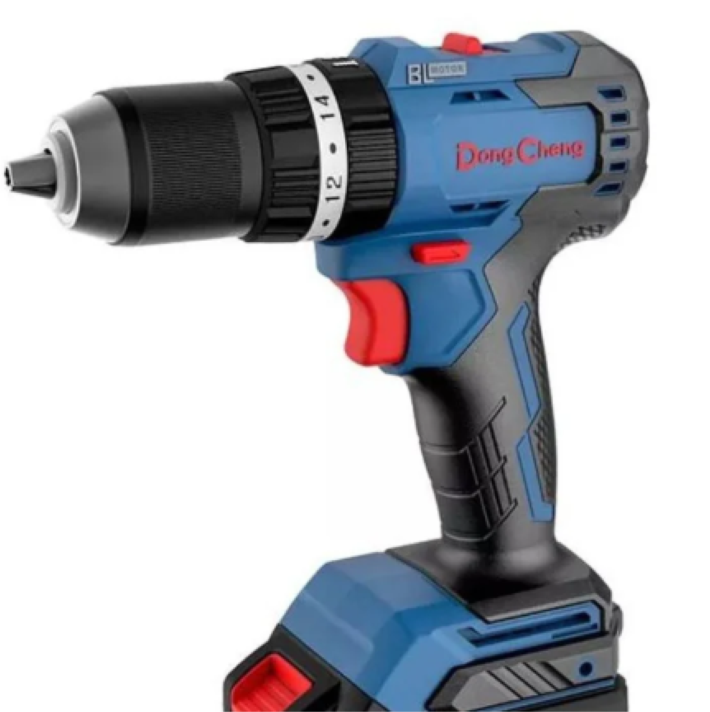 TALADRO INALAMBRICO PERCUTOR ATORNILLADOR 3/8" 12V 2 BATERIA 2Ah 1 CARGADOR DONG CHENG DCJZ1202I - Imagen 2