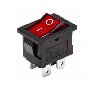 SWICH BALANCIN 32X25,5MM 30A 125V 4P ROJO SW-1423RD