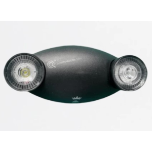 LAMPARA EMERGENCIA 2,4W 2 FOCOS 6500K NEGRA ROYAL M3