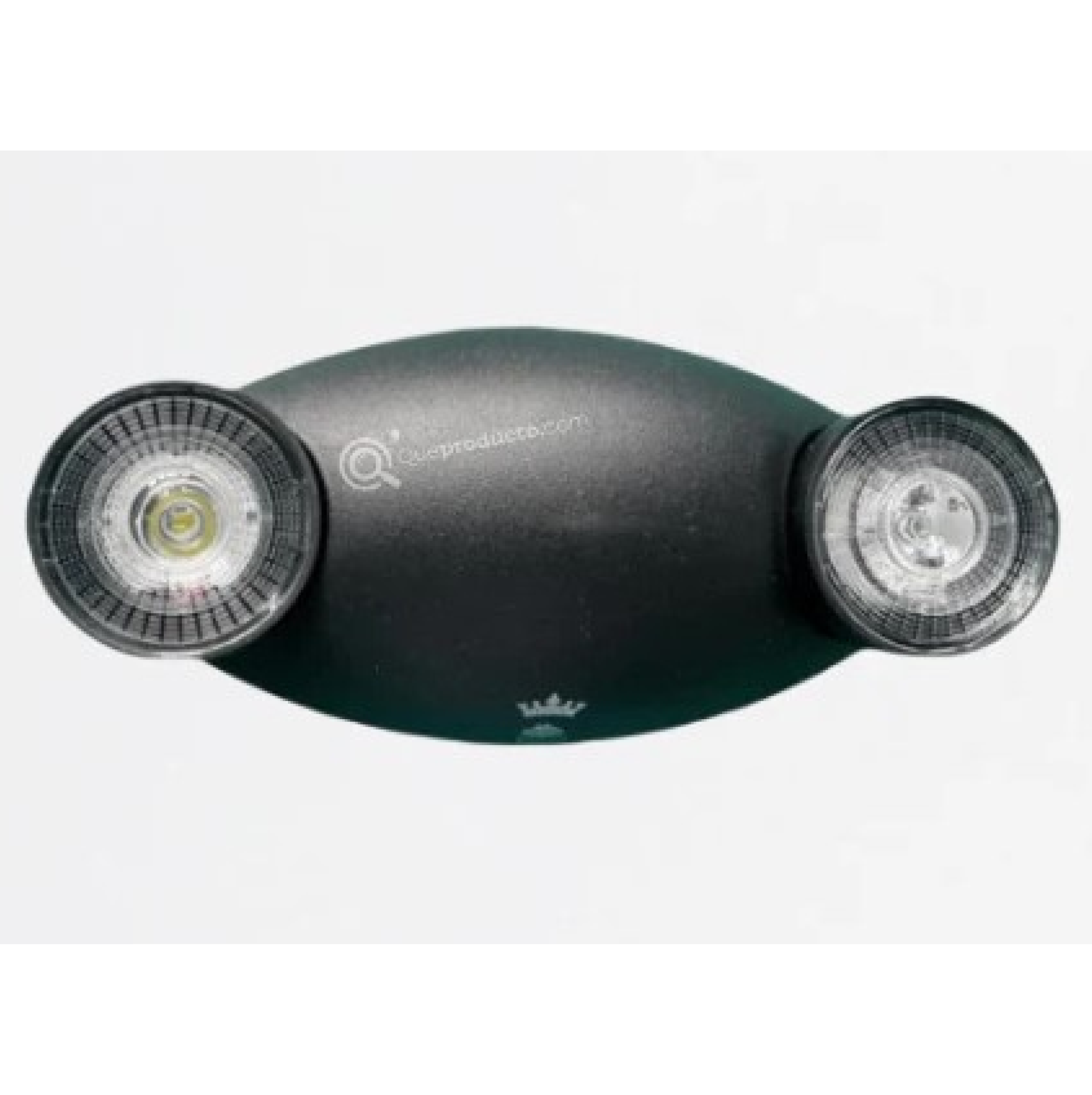 LAMPARA EMERGENCIA 2,4W 2 FOCOS 6500K NEGRA ROYAL M3