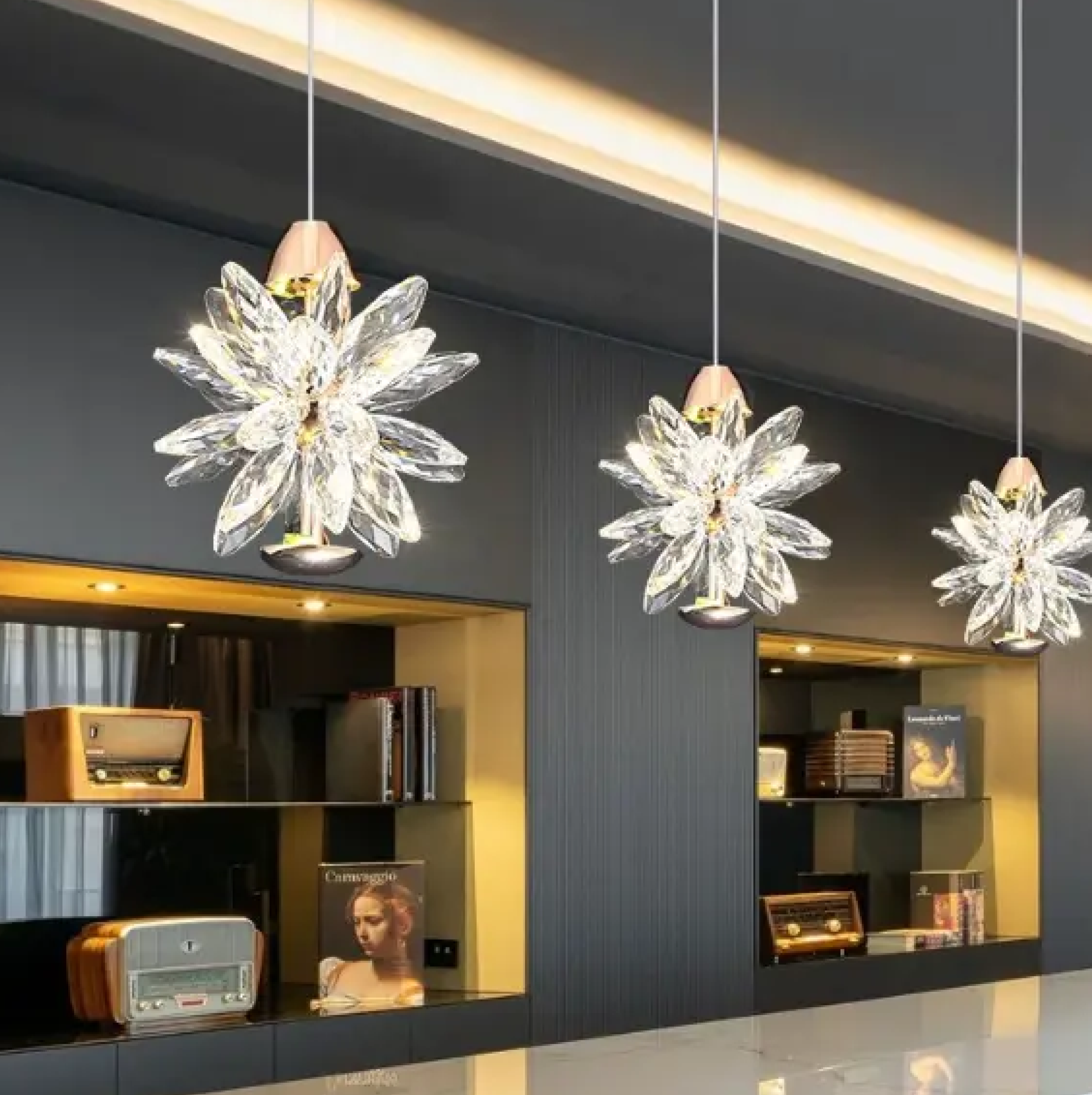 LAMPARA LED DECORATIVA 9W 2700K 4200K 6500K COLGANTE OSAKY LB36-1 - Imagen 5