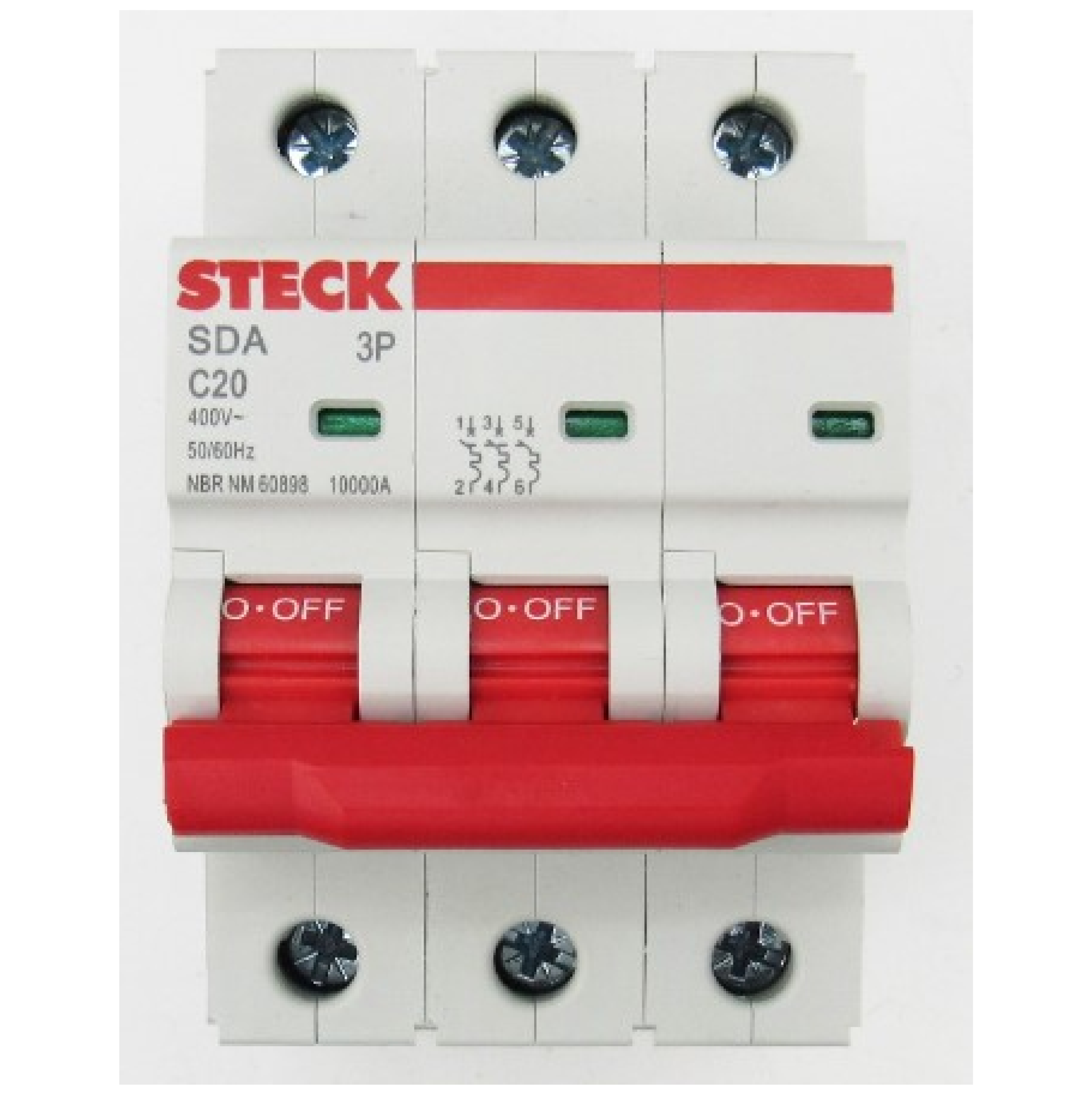 BREACKER RIEL 3X20AMP STECK SDZS63C20