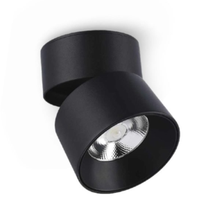 SPOT LED 20W GIRATORIO 3000K NEGRO CILINDRO ECOLITE TL20SP