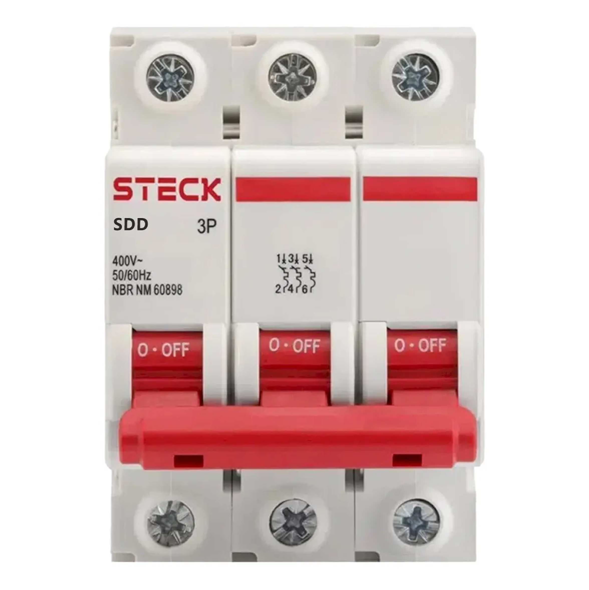 BREACKER RIEL 3X125AMP STECK SDD3C125 - Imagen 3