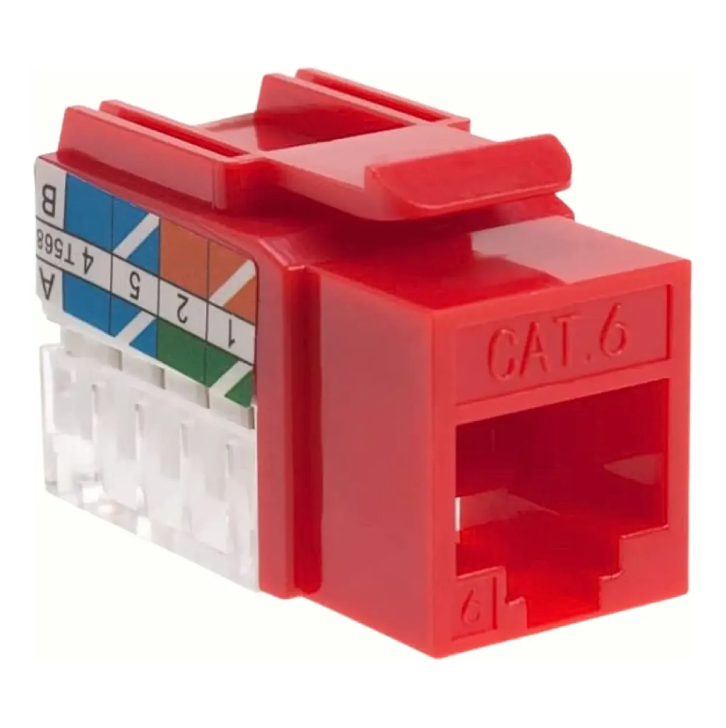 JACK CAT 6 ROJO MARWA MW-JKK-CAT6-R - Imagen 3