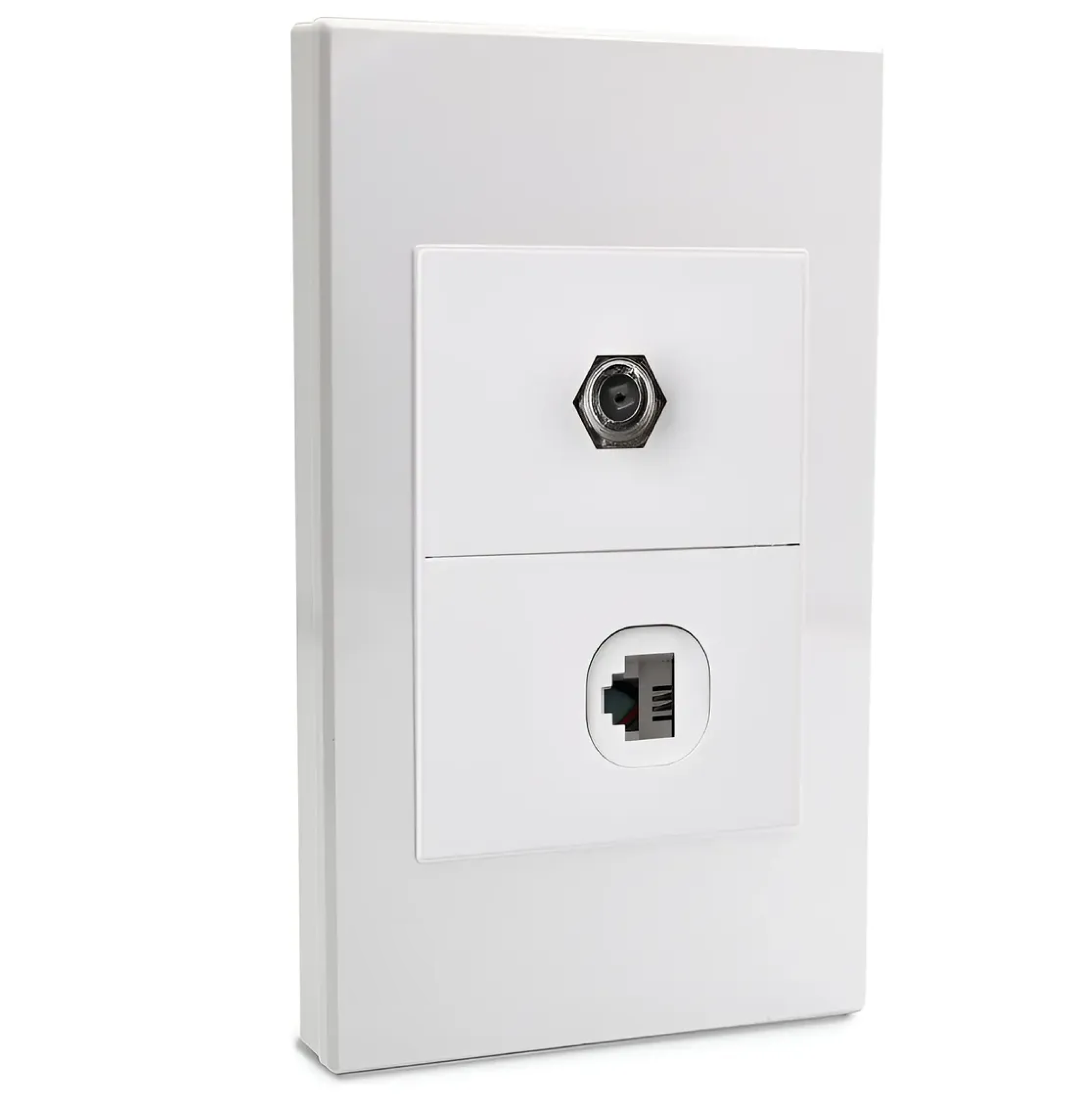 TOMA TELEFONO+COAXIAL BL PLUS MERCURY ETI181 - Imagen 2
