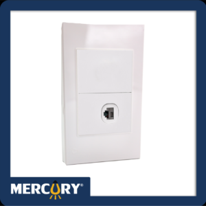 TOMA TELEFONO SENCILLA S/PLACA PREMIUM WHITE MERCURY REF ETI40