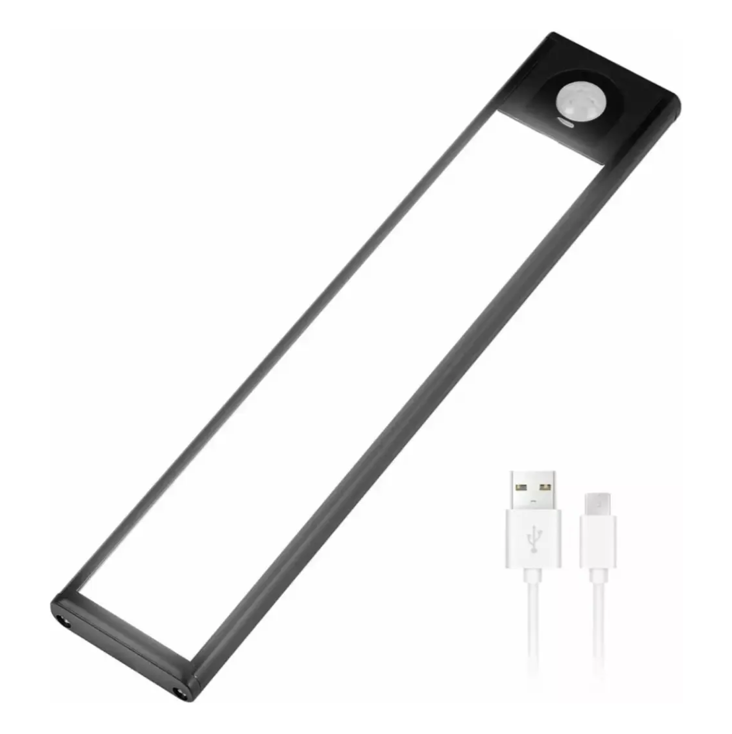 LAMPARA RECARGABLE LED 3CCT ULTRA SLIM C/SENSOR NEGRO 60CM LED GOLD LSR1-007 - Imagen 2