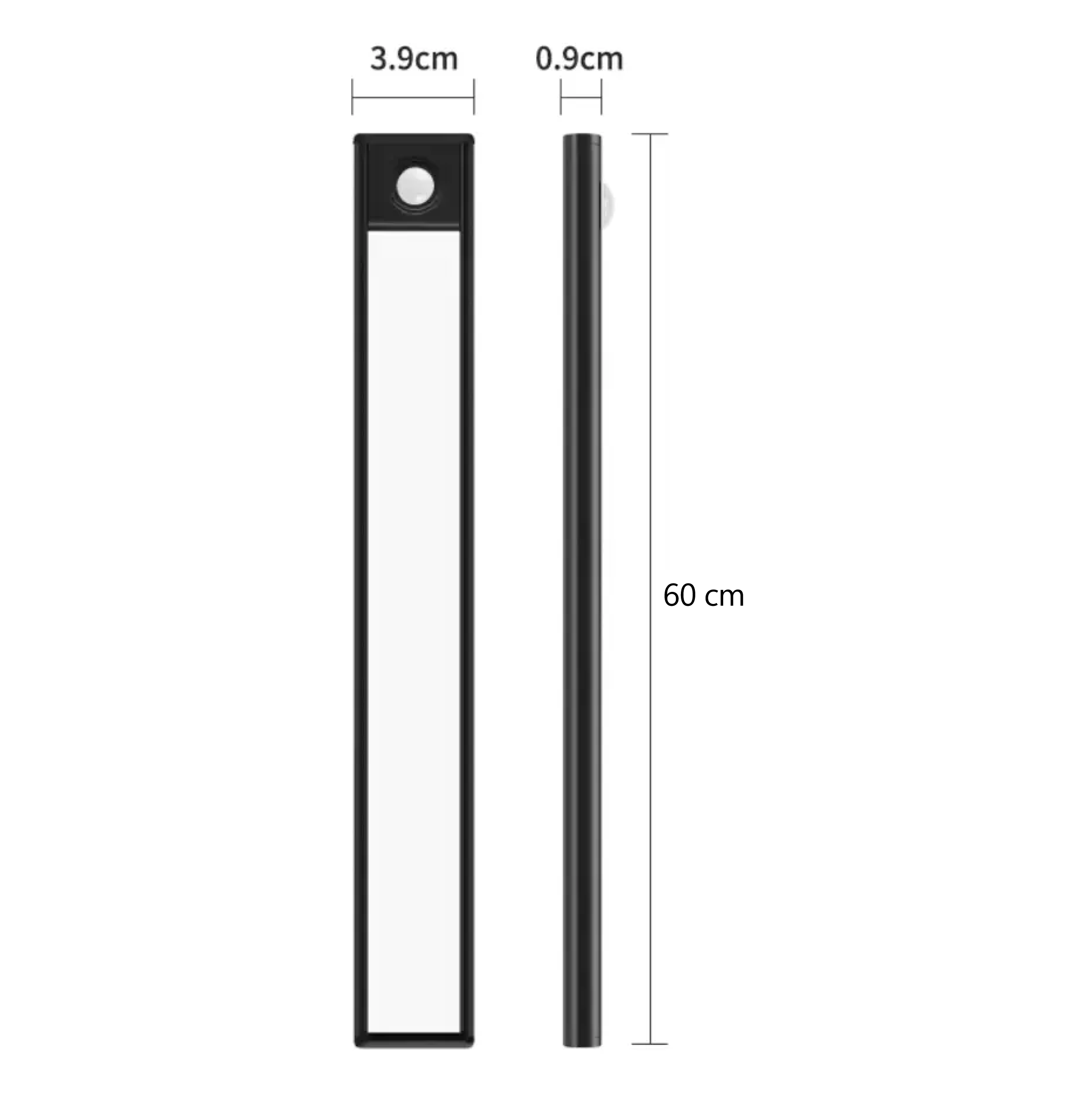 LAMPARA RECARGABLE LED 3CCT ULTRA SLIM C/SENSOR NEGRO 60CM LED GOLD LSR1-007 - Imagen 6