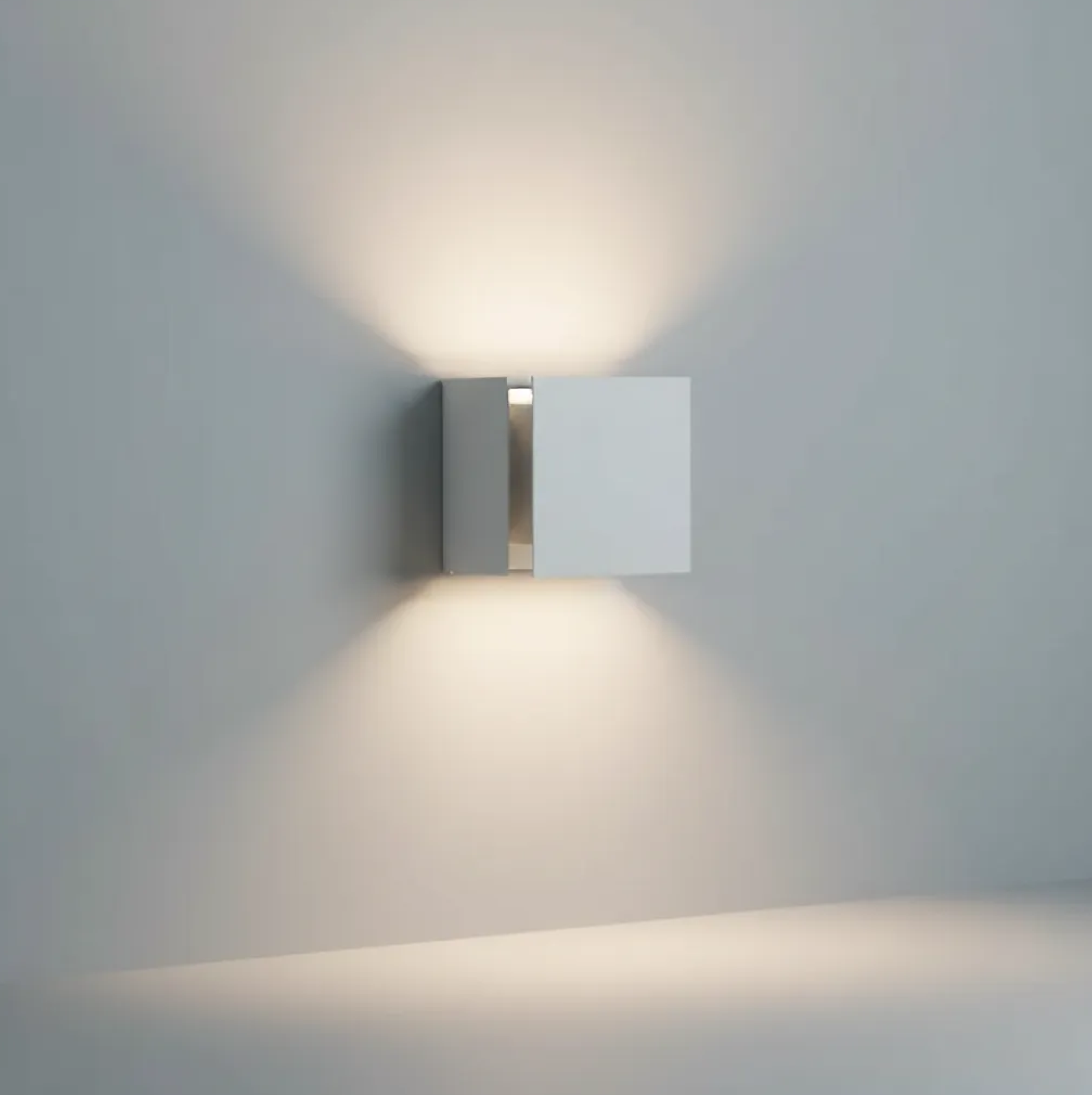 APLIQUE LED PARED 06W 3000K BOX CUBO 10X10 BLANCO MERCURY IDL79 - Imagen 2
