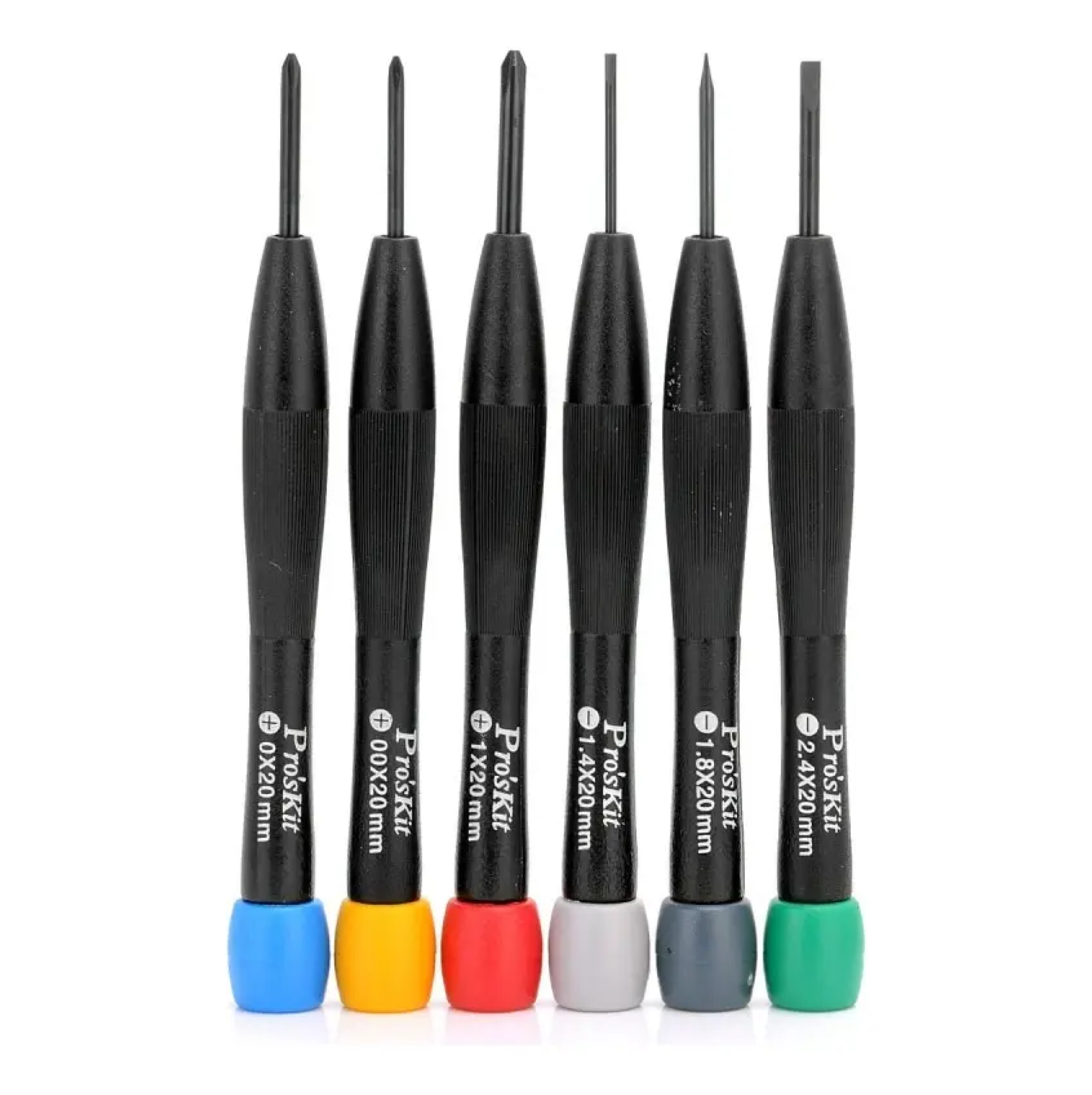 JUEGO DE DESTORNILLADORES JOYERO 6 PZ 3 CRUZ 3 PALA PROSKIT 8PK-2061 - Imagen 3