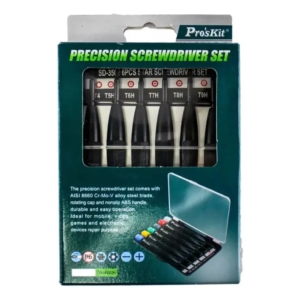 JUEGO DE DESTORNILLADORES JOYERO 6 PZ TORX T4- T9 PROSKIT SD-3502