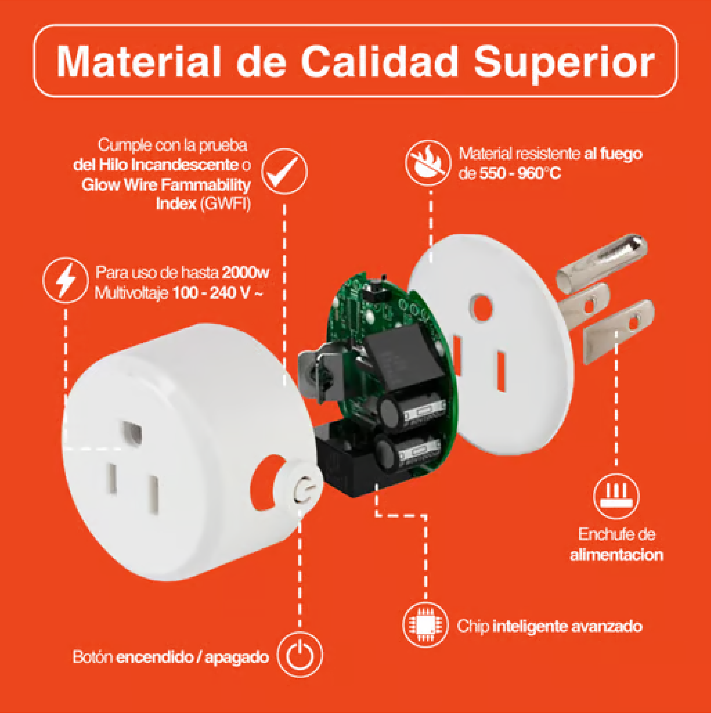 TOMA SENCILLA C/P SMART WIFI TECNOLITE REF. SPJ11MVBTCW - Imagen 6