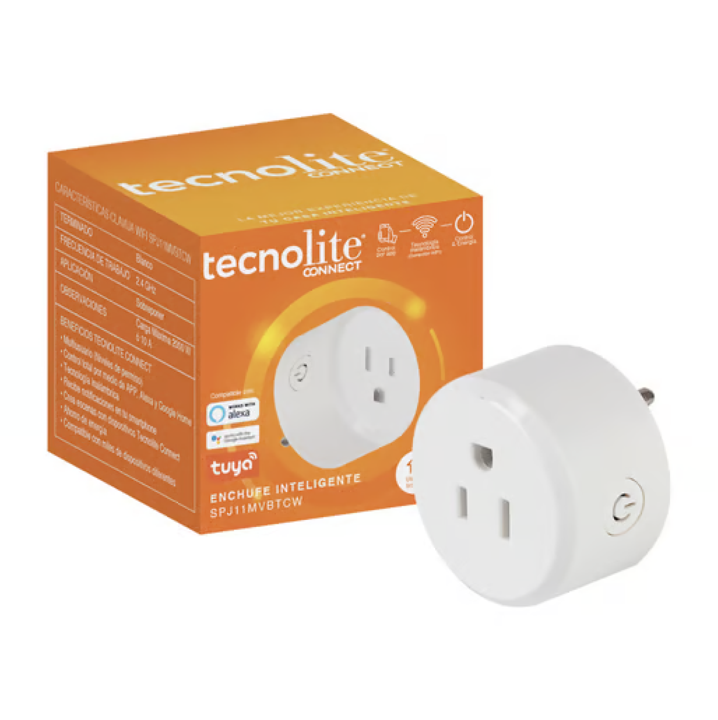 TOMA SENCILLA C/P SMART WIFI TECNOLITE REF. SPJ11MVBTCW