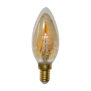 LED VELA 2.5W 2000K E-14 VINTAGE AMBAR LUMEK 068LUK044