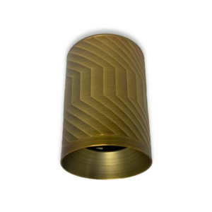 BALA CILINDRO TEXTURIZADO ALUMINIO DORADO GU-10 ECOLITE REF. DLGUALCTB