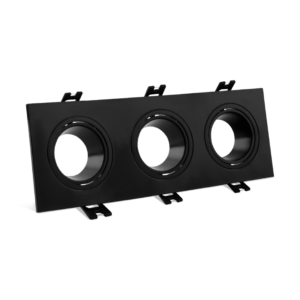 BALA LED CARDAN TRIPLE GU10  NEGRO ECOLITE REF: DLGU10BX3