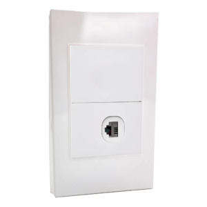 TOMA TELEFONO SENCILLA S/PLACA PREMIUM WHITE MERCURY REF ETI40
