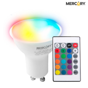DICROICO LED 5W RGB + 6500K GU-10 C/CONTROL MERCURY IBL72