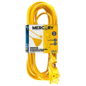 EXTENSION INDUSTRIAL C/P 8M AMARILLA 3X14 AWG MERCURY REF ECA102