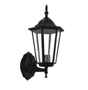 FAROL DE PARED 6 LADOS NEGRO E-27 MERCURY REF IDL91