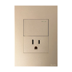 INTERRUPTOR + TOMA C/P GOLDEN LUXURY MERCURY REF ETI130