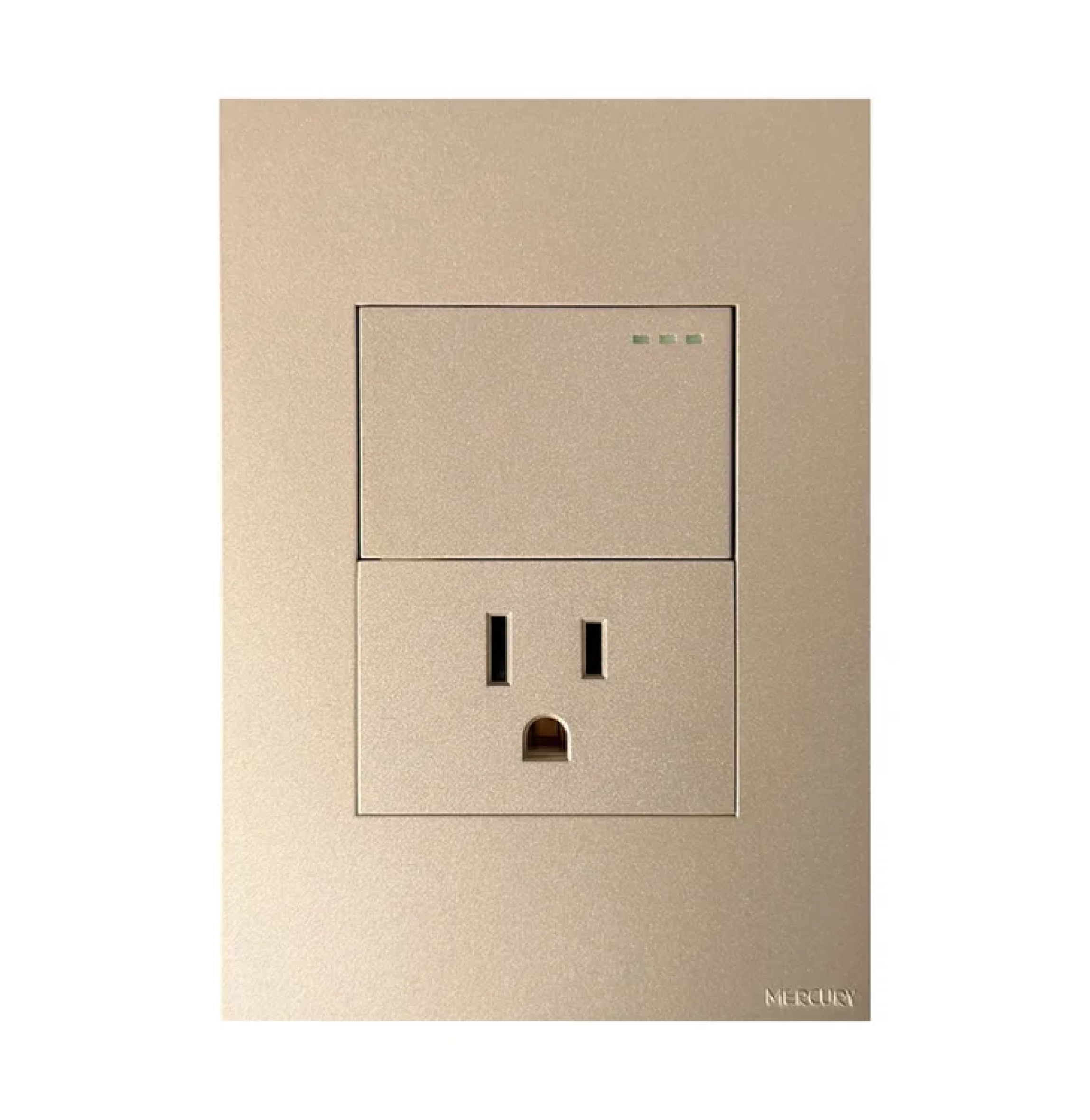 INTERRUPTOR + TOMA C/P GOLDEN LUXURY MERCURY REF ETI130