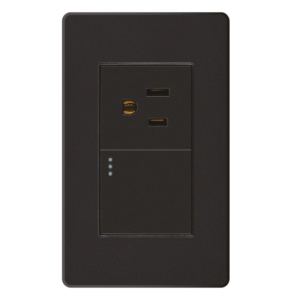 INTERRUPTOR + TOMA NEGRO PLUS MERCURY REF ETI192