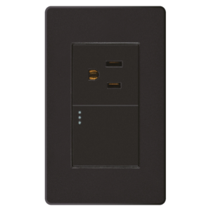 INTERRUPTOR + TOMA NEGRO PLUS MERCURY REF ETI192