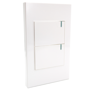INTERRUPTOR CONM DOBLE S/PLACA PREMIUM WHITE MERCURY REF ETI35