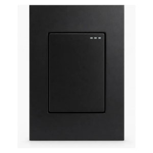 INTERRUPTOR CONM SENCILLO C/PLACA NEGRO MATE MERCURY REF ETI161