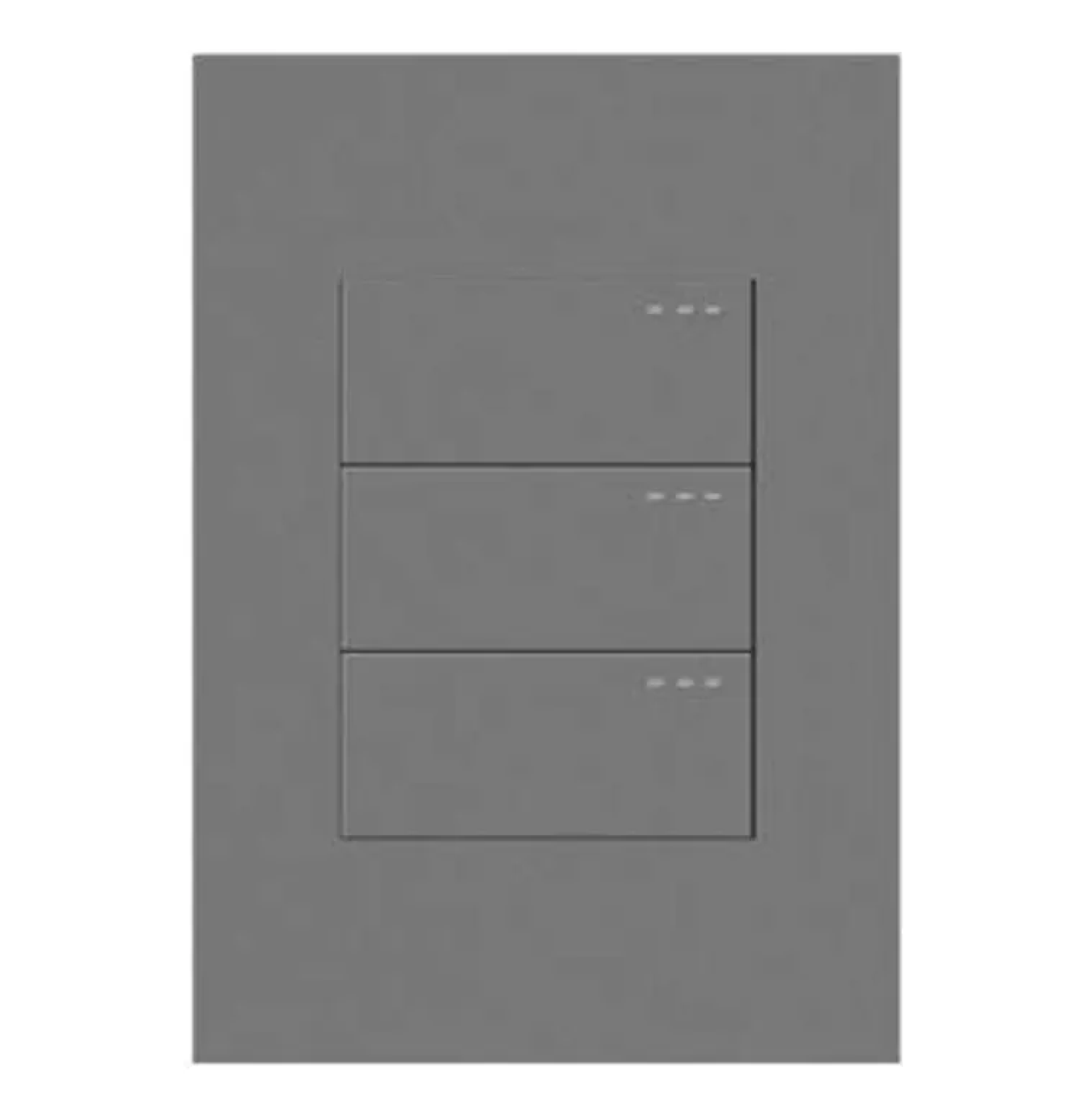 INTERRUPTOR CONM TRIPLE GRIS GRIGIO TORINO MERCURY REF ETI226