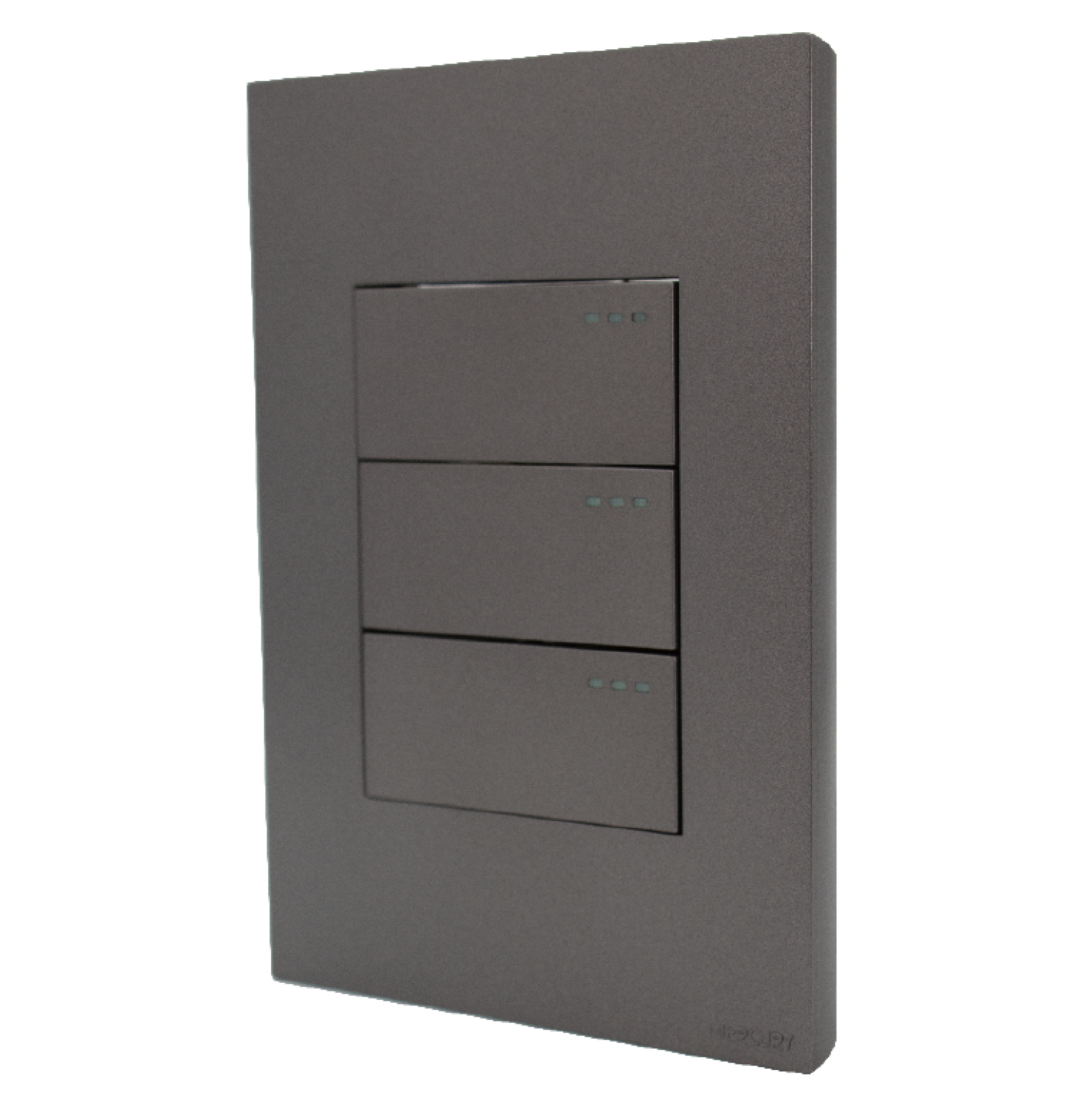 INTERRUPTOR CONM TRIPLE SILVER LUXURY MERCURY REF ETI115