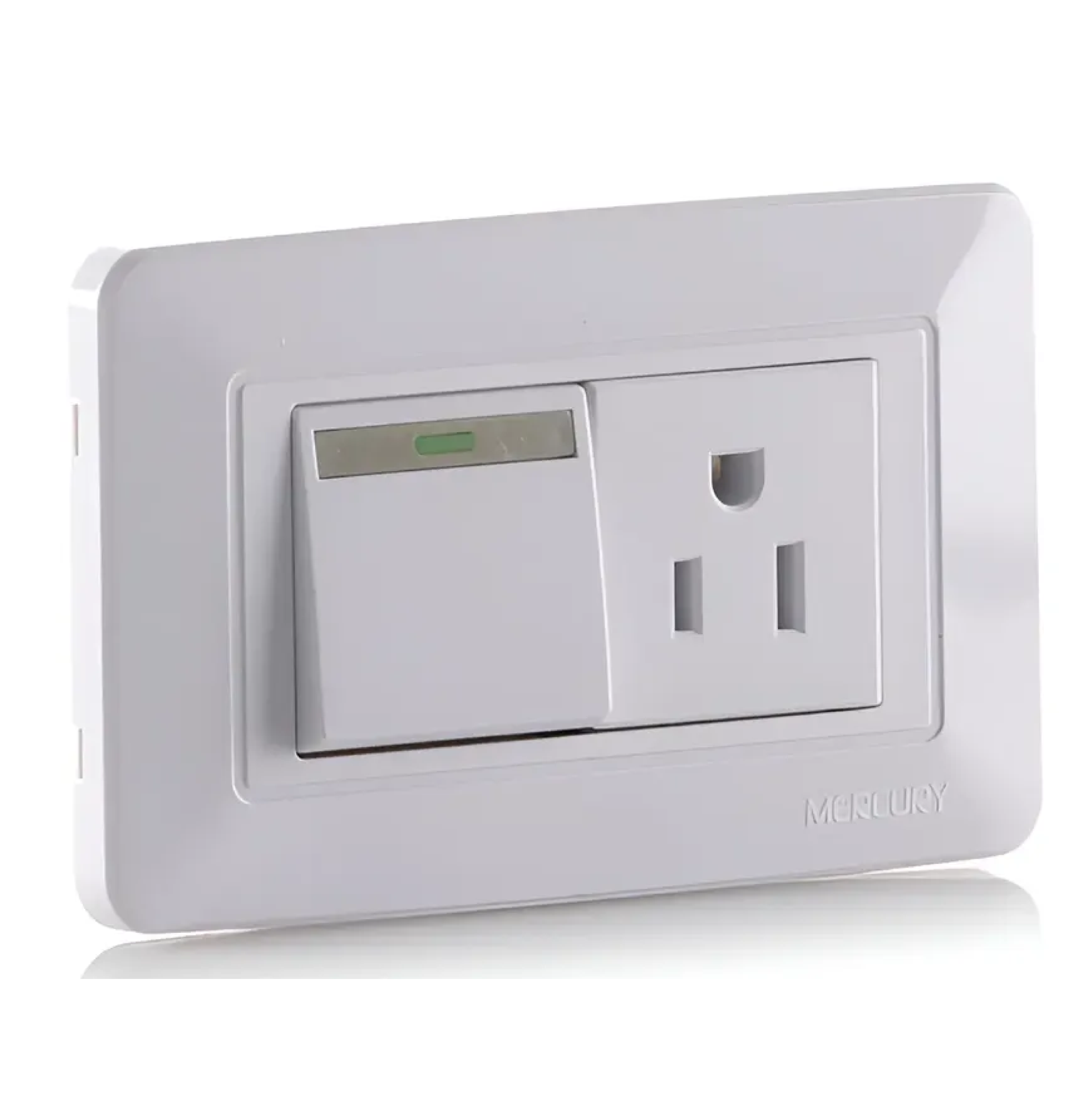 INTERRUPTOR+TOMA SOFY BLANCO 118Z-07 INTER LIGHT / VATIO / MERCURY ETI12