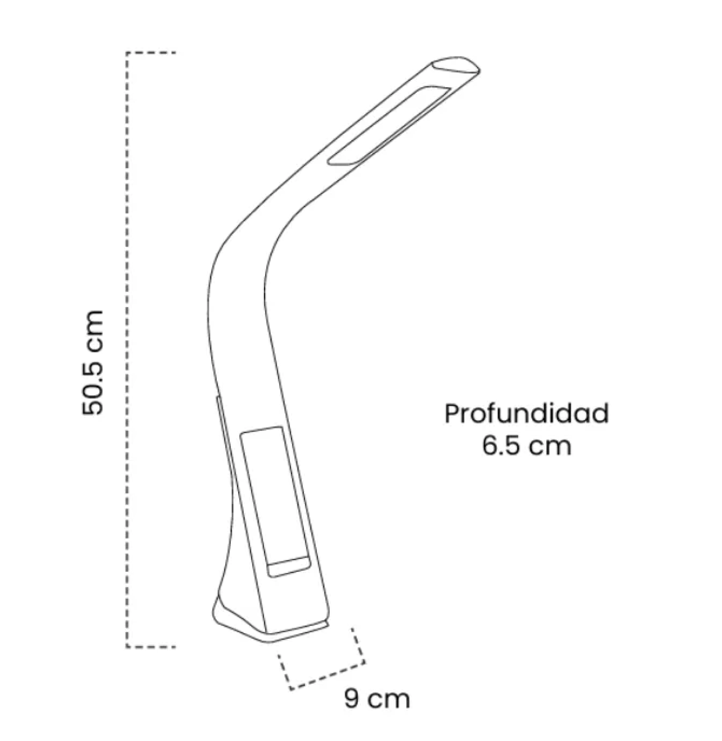 LAMPARA ESCRITORIO LED 5W 3CCT NEGRA MERCURY IDL42 - Imagen 2